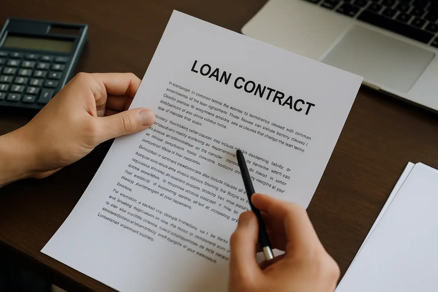 unfair clauses in loan contracts